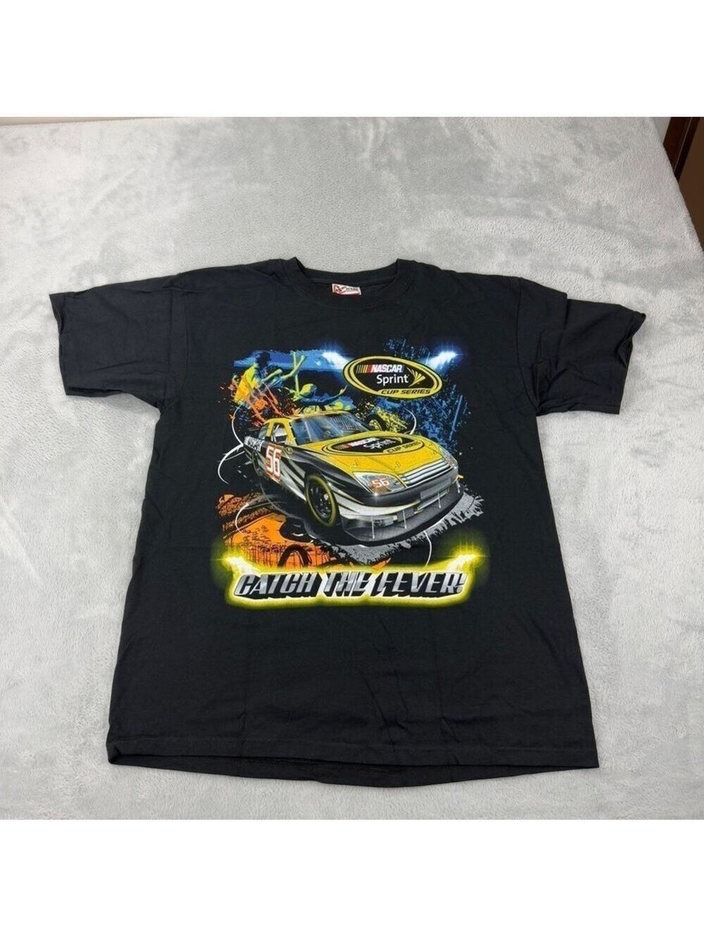 Chase Authentics NWT Men's Sz L 2013 Sprint Cup Series T Shirt Double Sided AOP